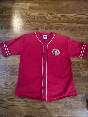 Vintage 90s Cincinnati Reds Lee Sport Jersey Shirt - Men's L / Blank Back